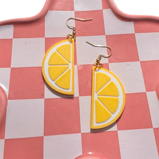 Lemon slice Earrings