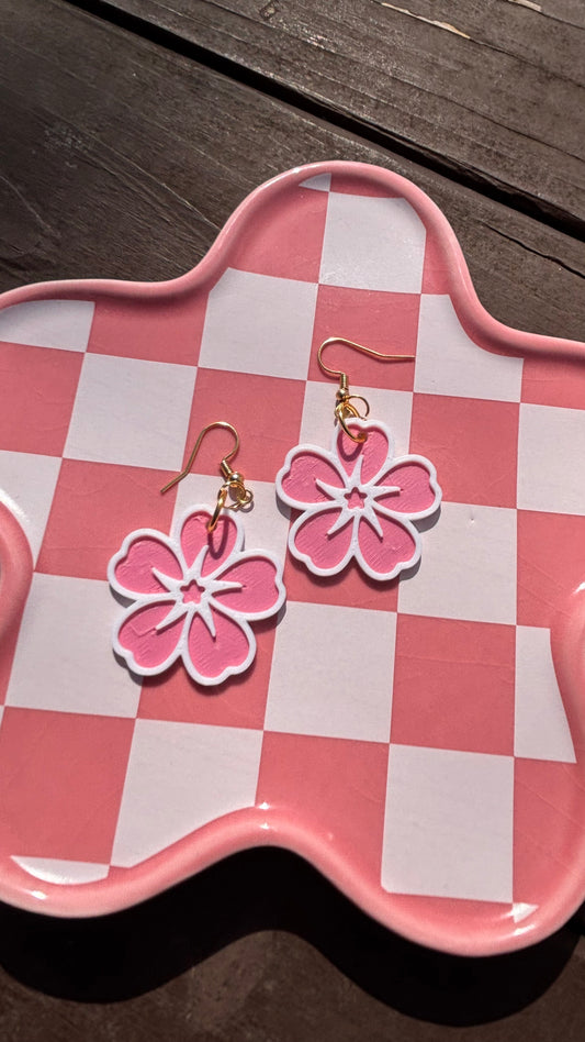 Sakura Blossom Dangle Earrings
