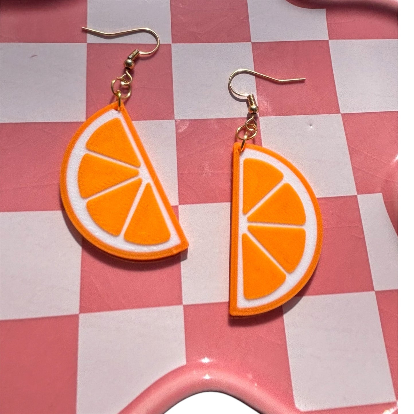 Orange slice Earrings